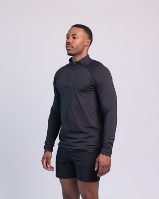 'Black' Performance Quarter Zip